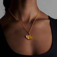 Load image into Gallery viewer, Ginkgo Leaf Pendant

