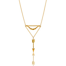 Load image into Gallery viewer, Cupid Bow &amp; Arrow Necklace
