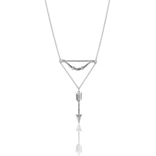 Load image into Gallery viewer, Cupid Bow &amp; Arrow Necklace
