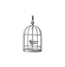 Load image into Gallery viewer, Dove in Cage Pendant
