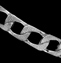 Load image into Gallery viewer, Nick Foulkes Striped Flat Chain Bracelet
