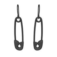 Load 3D model into Gallery viewer, Safety Pin Drop Earrings
