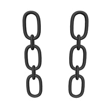 Load 3D model into Gallery viewer, Rectangular Link Drop Earrings
