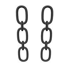 Load 3D model into Gallery viewer, Rectangular Link Drop Earrings
