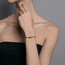 Load image into Gallery viewer, Menē Gold Leather Bracelet
