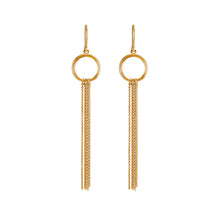 Load image into Gallery viewer, Loop and Chain Earrings
