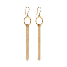 Load image into Gallery viewer, Loop and Chain Earrings
