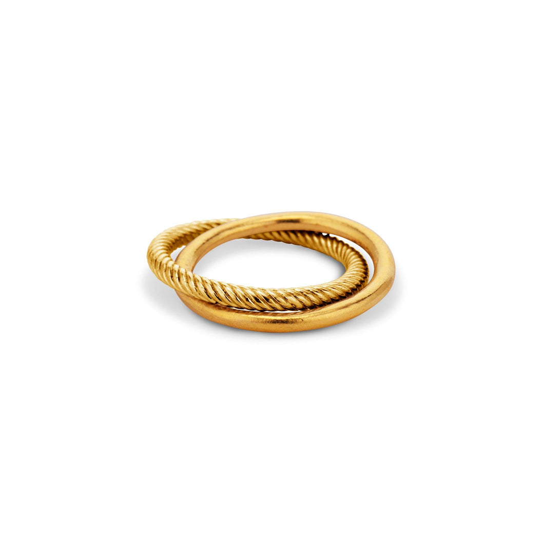 Gold Duo Ring