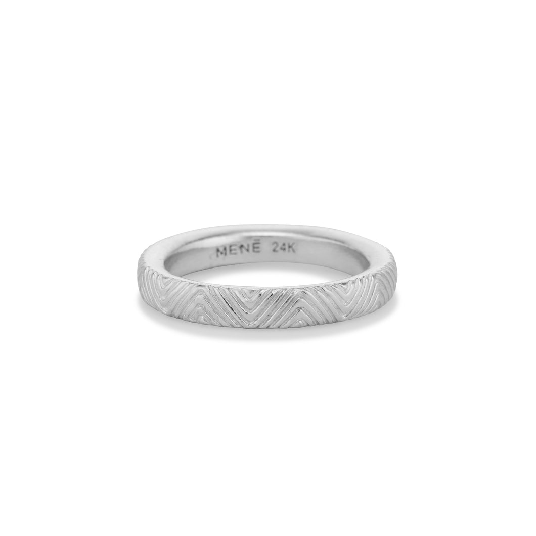 Etched Ripple Ring