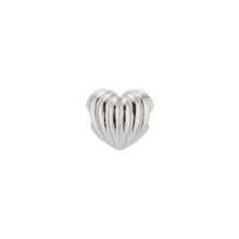 Load image into Gallery viewer, Ribbed Heart Charm
