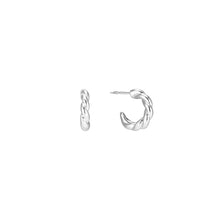 Load image into Gallery viewer, Mini Torsade Hoop Earrings
