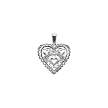 Load image into Gallery viewer, Mini Lace Heart Pendant
