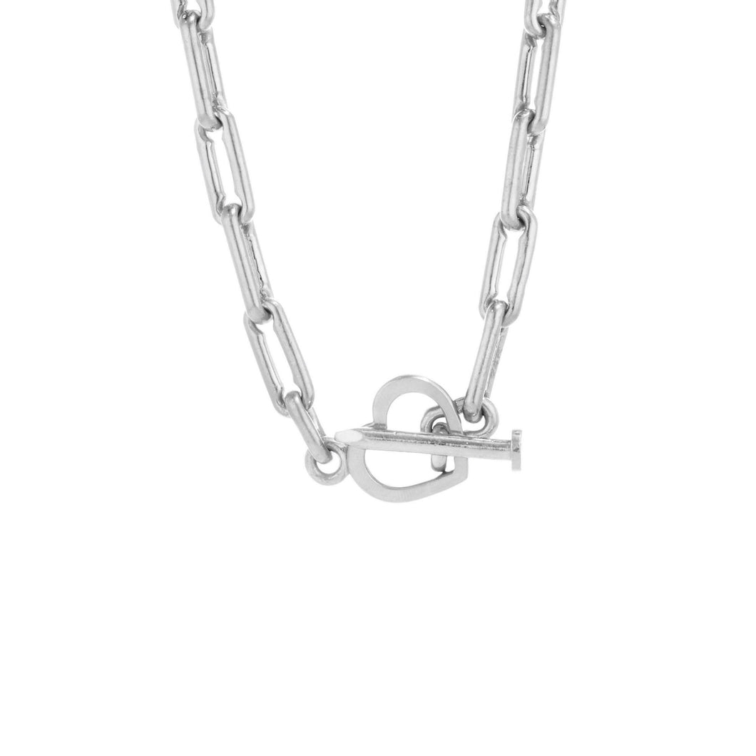 Heart and Nail Necklace